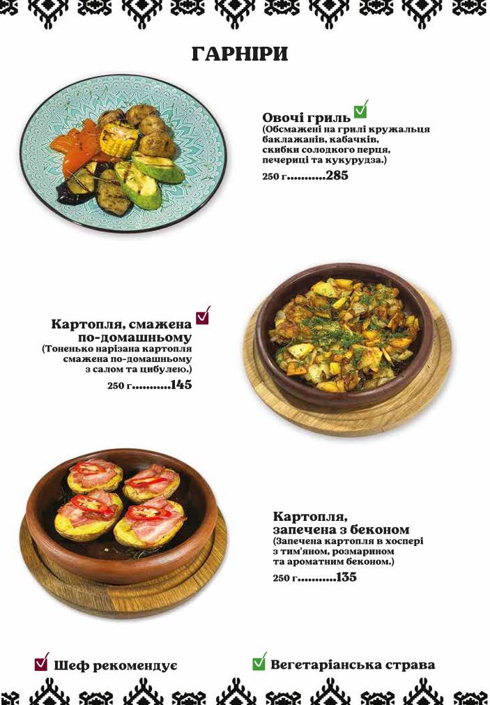 Dediko меню
