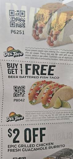 Del Taco меню