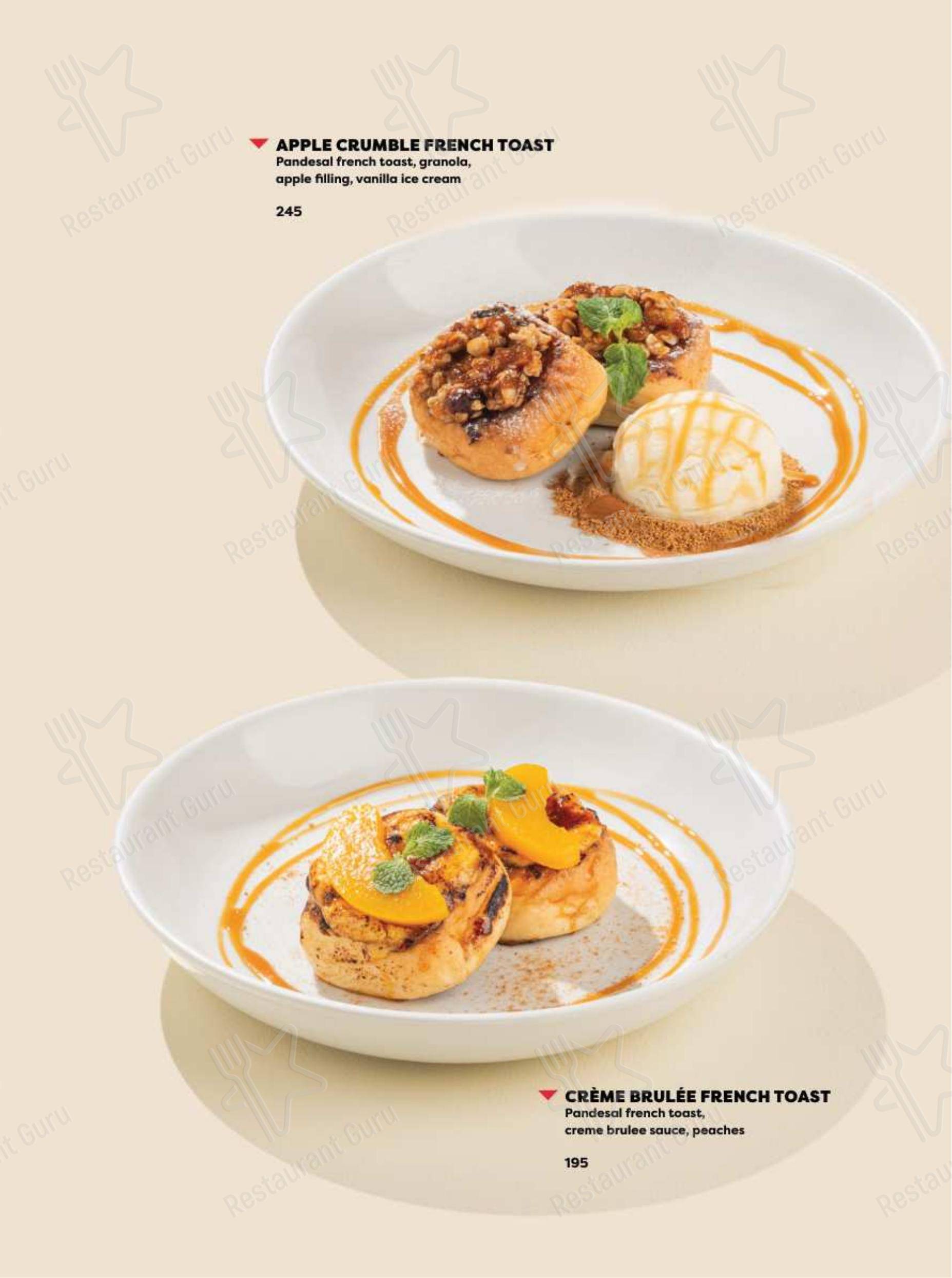 Denny's в Санта-Росе - Меню