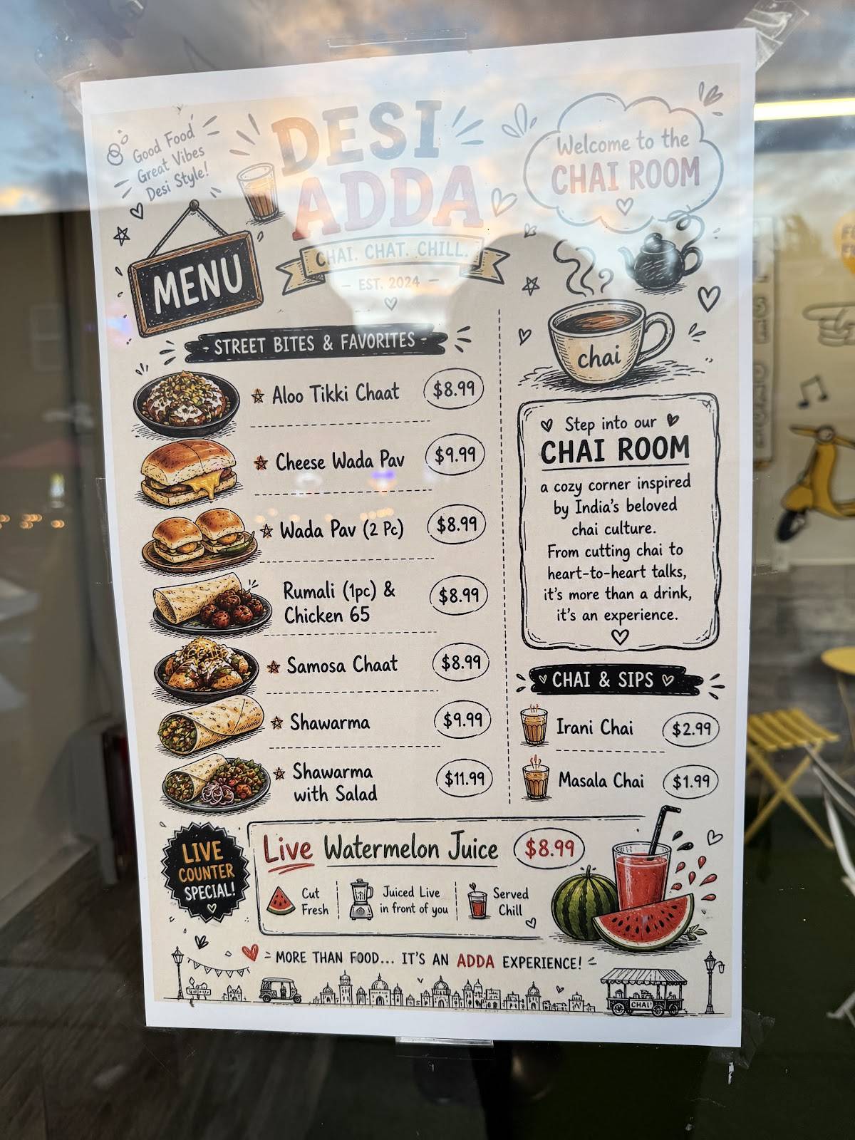 Desi Adda меню