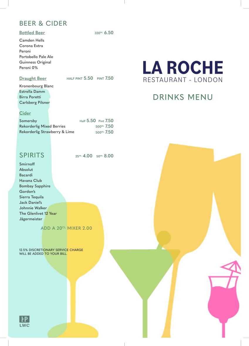 La Roche меню