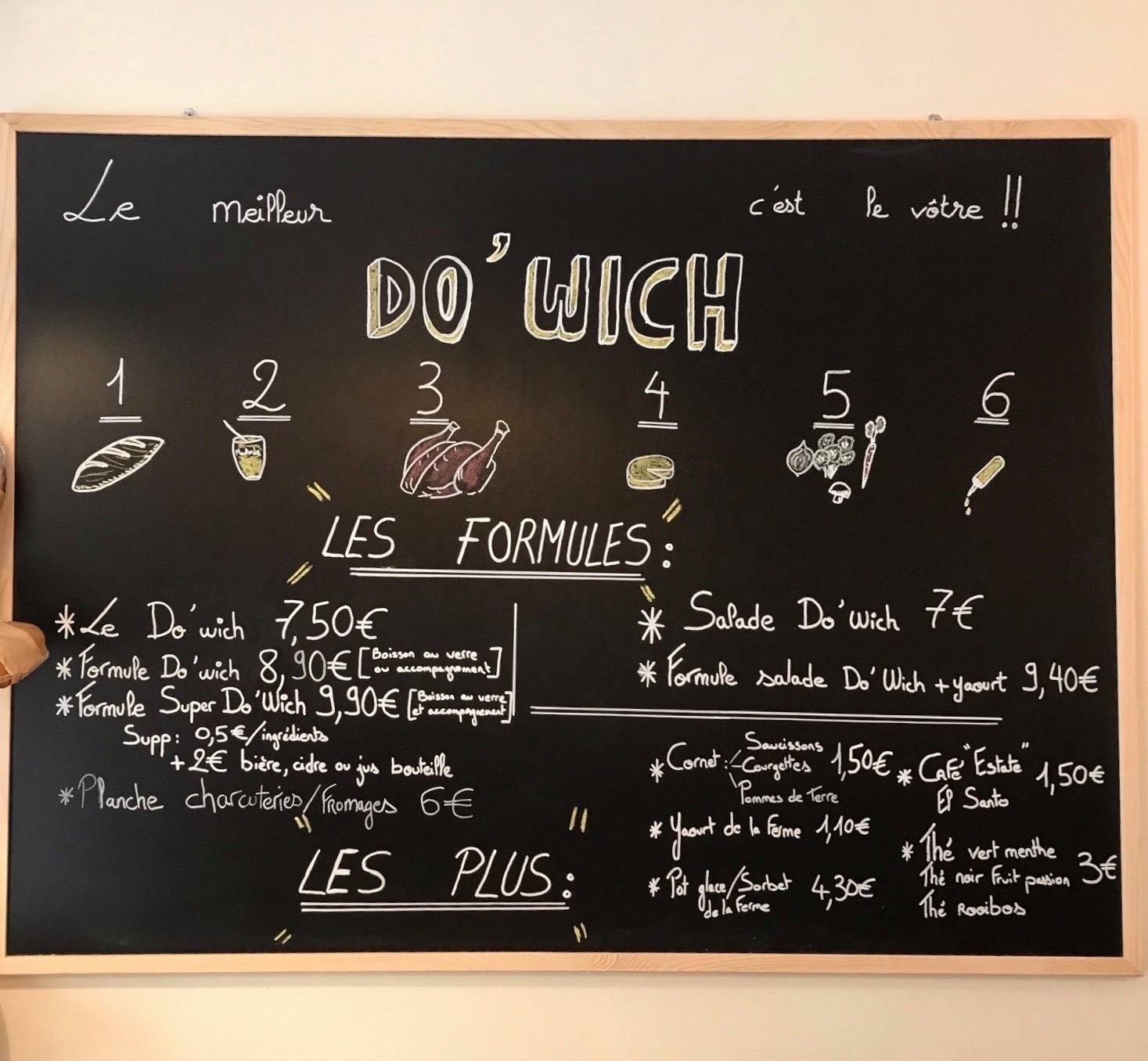 Do Wich меню