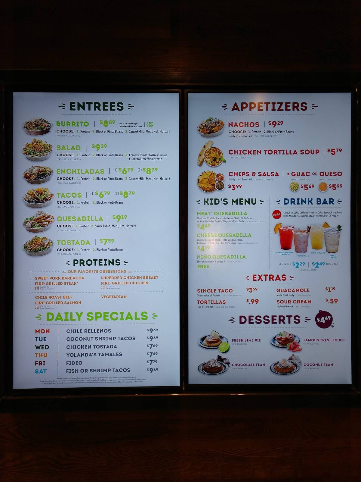 Cafe Rio Fresh Modern Mexican меню