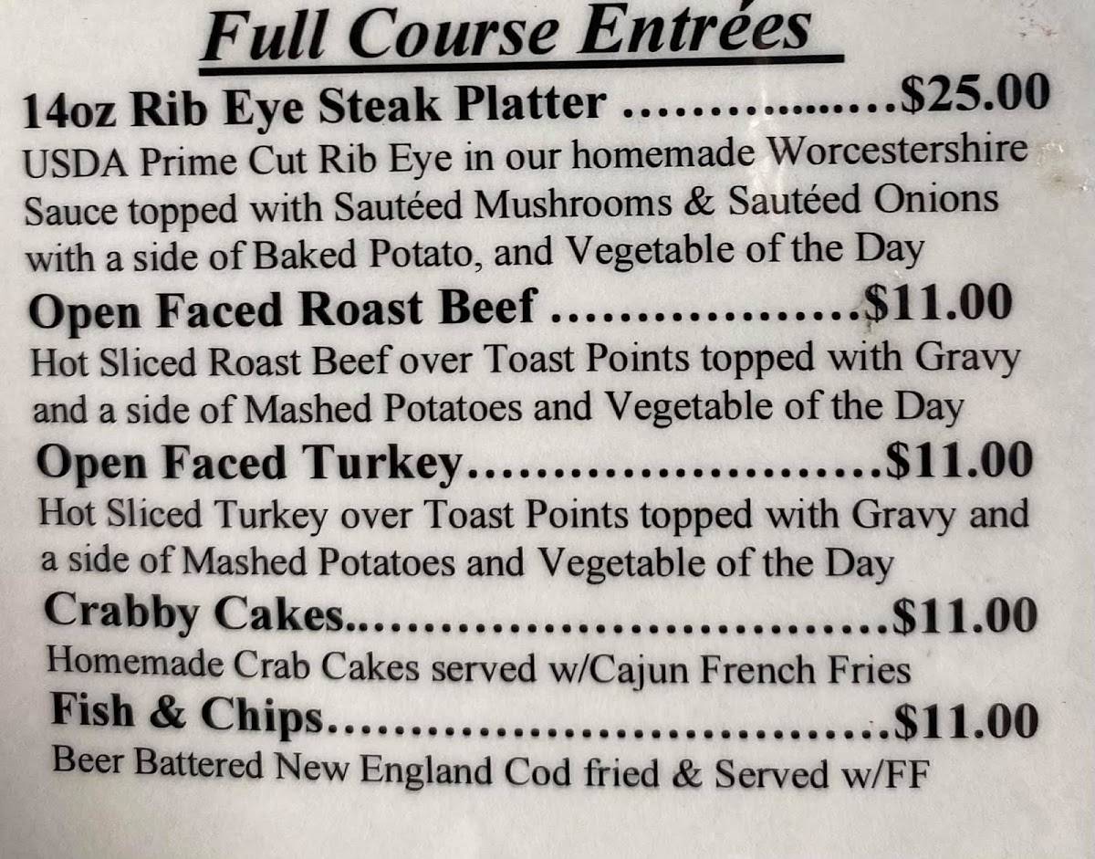 Duffy's Tavern меню