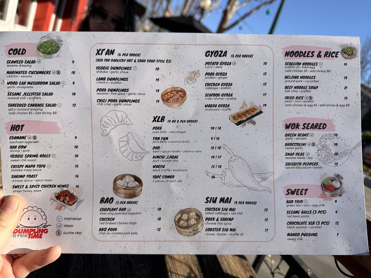 Dumpling Time меню