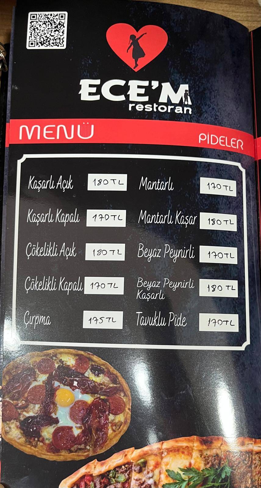 ECEM RESTORAN меню