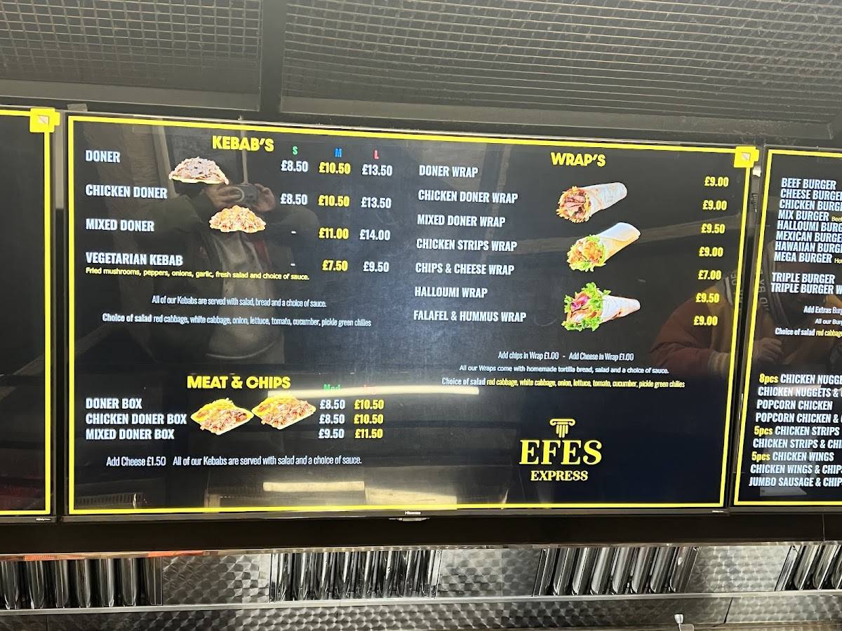 Efes Express меню