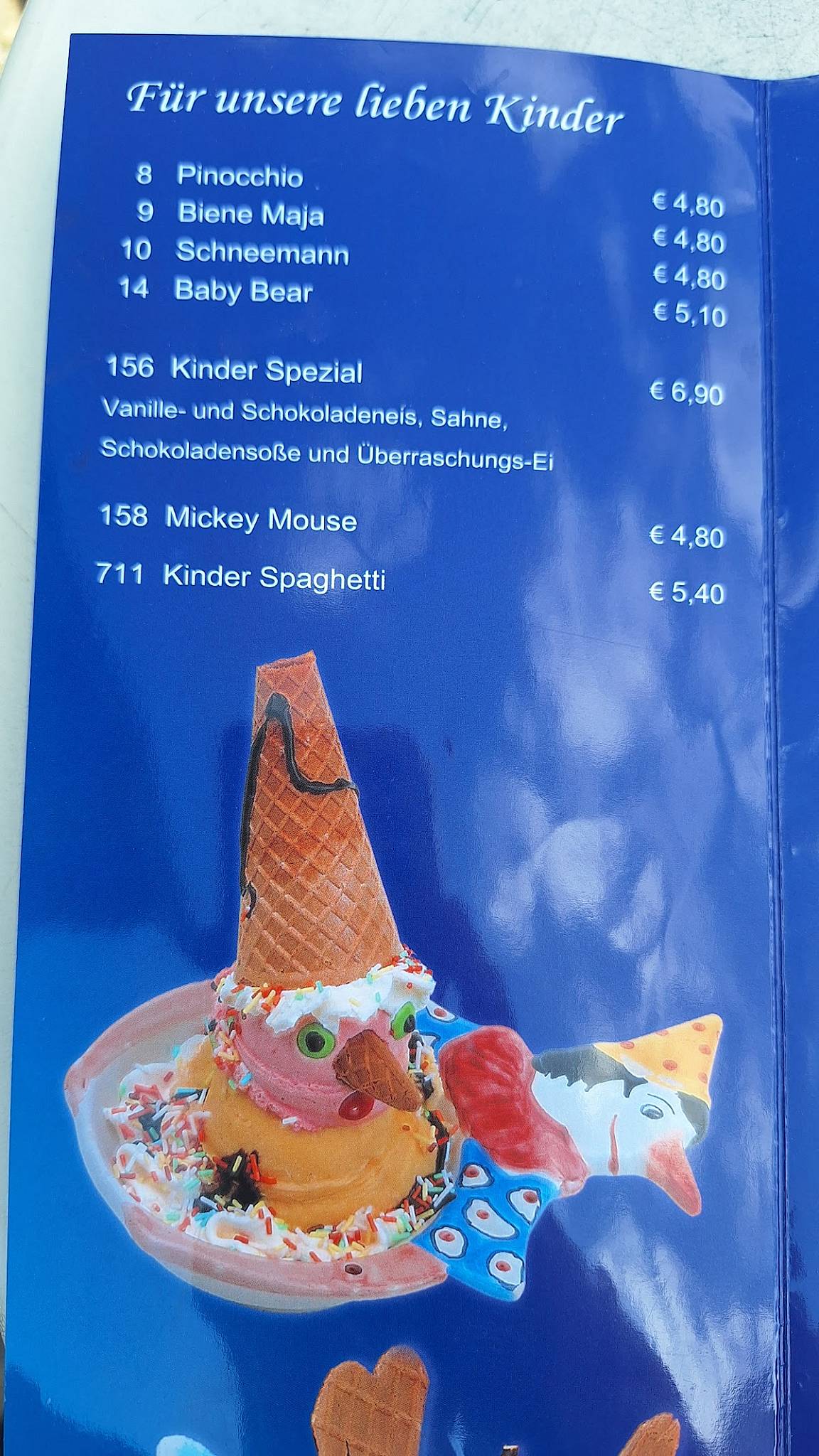 Eiscafé Roma меню