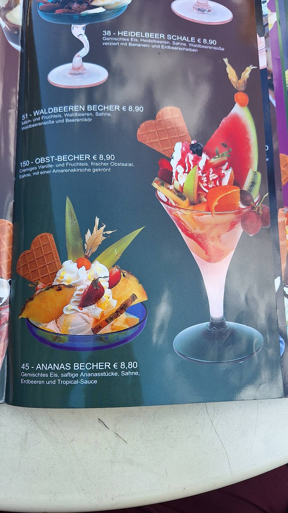 Eiscafé Roma меню