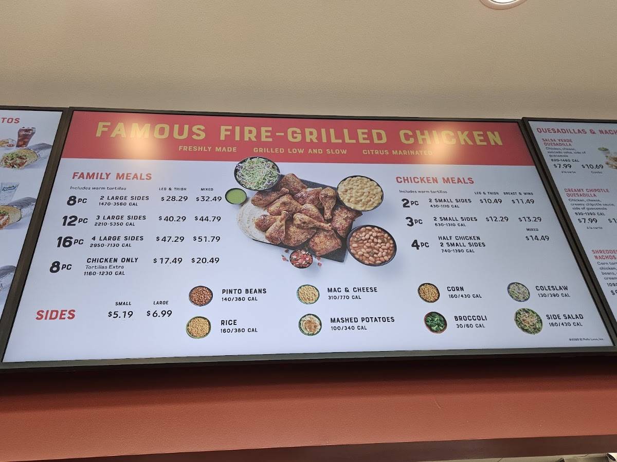 El Pollo Loco меню