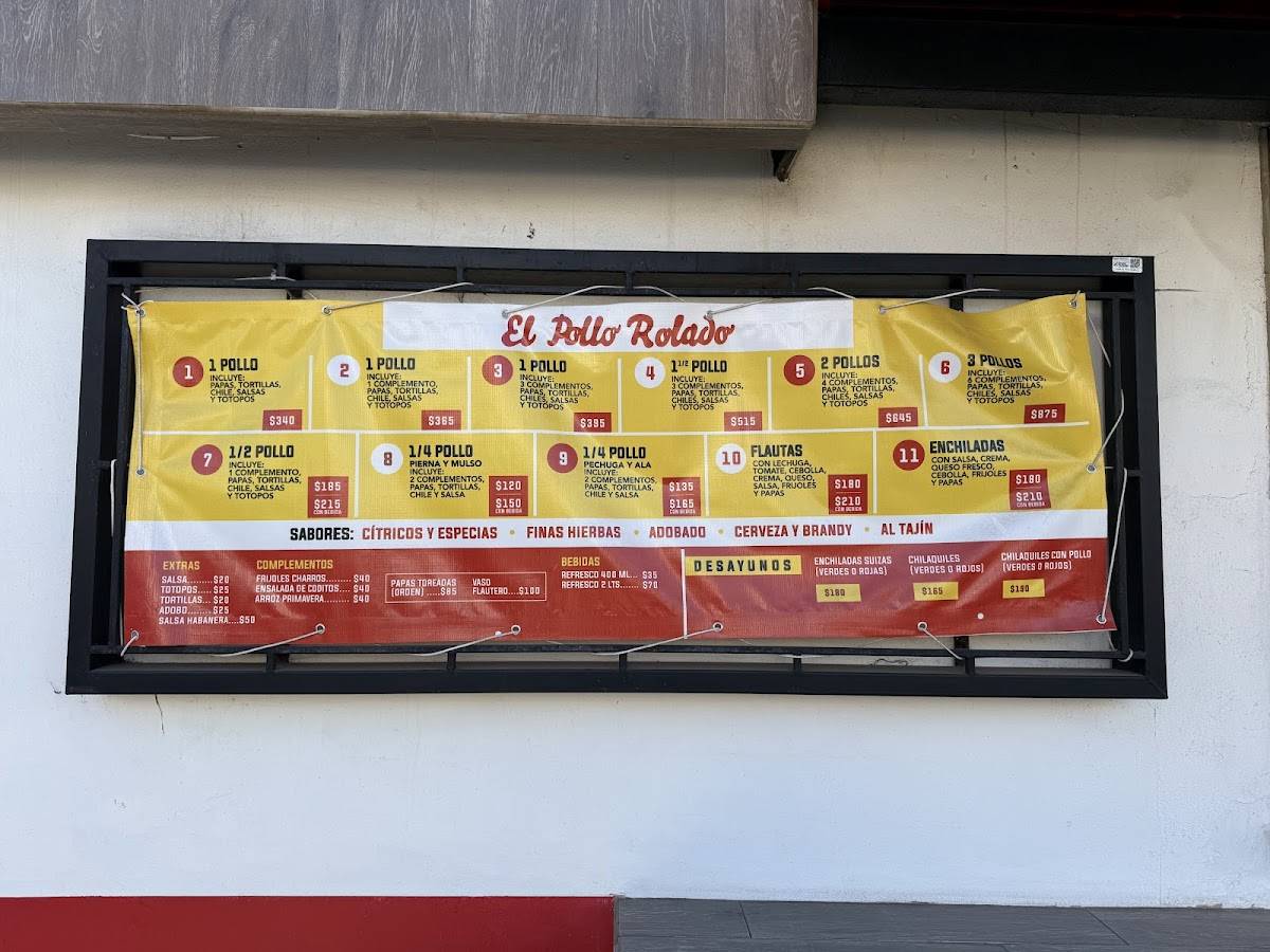 El Pollo Rolado Cacho меню