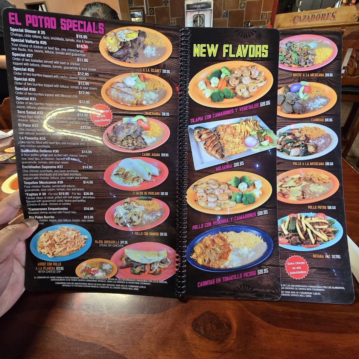 El Potro Mexican Restaurant меню