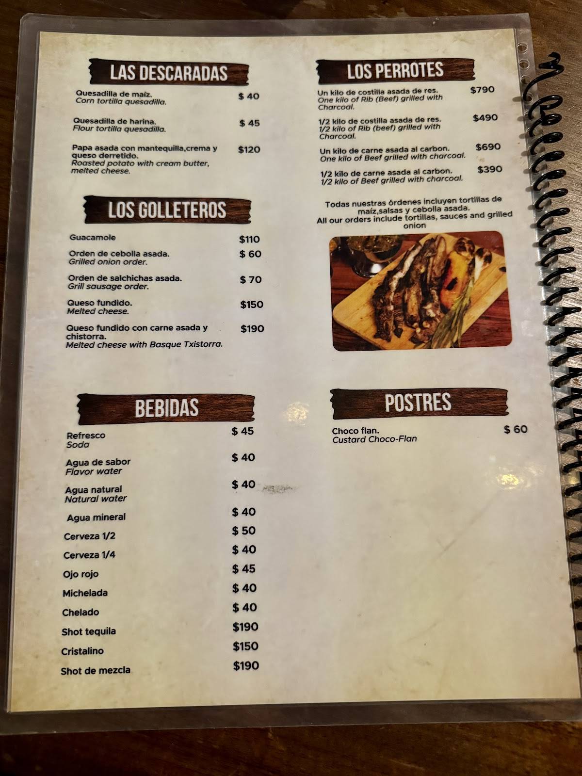 El Ranchero de Tulum меню