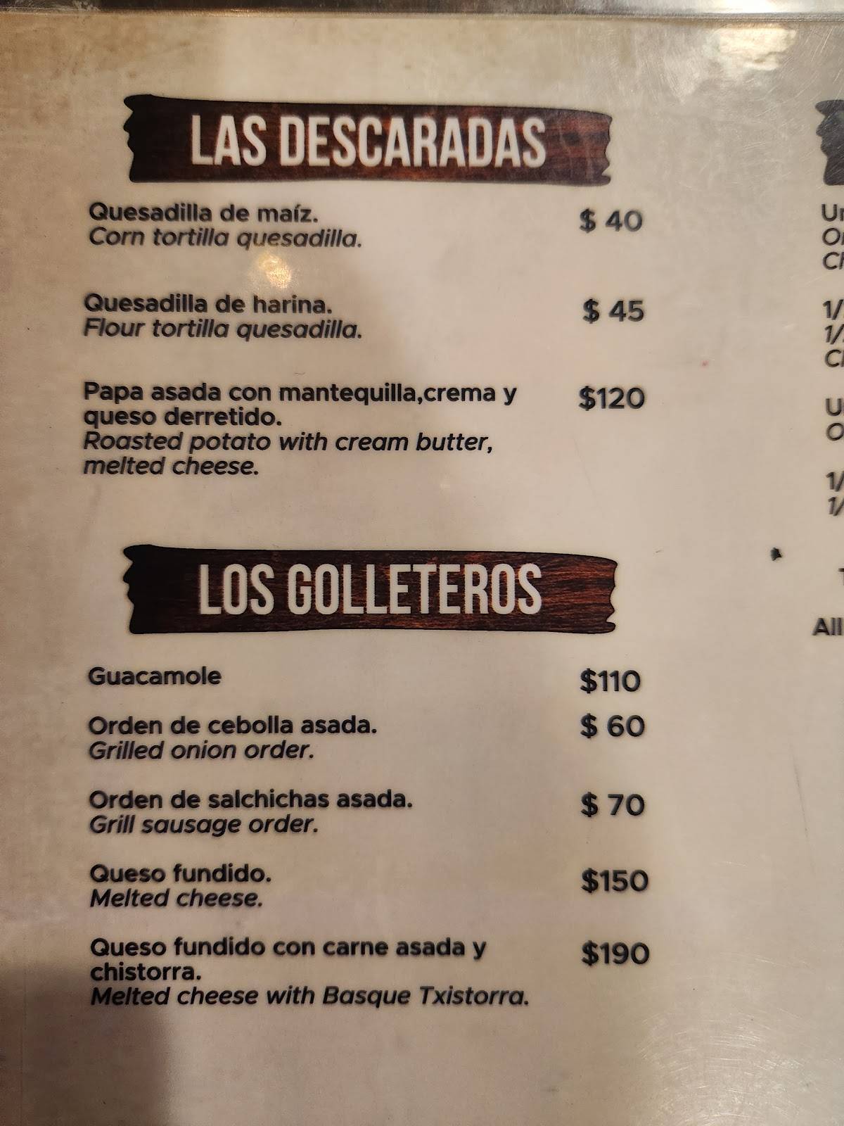 El Ranchero de Tulum меню
