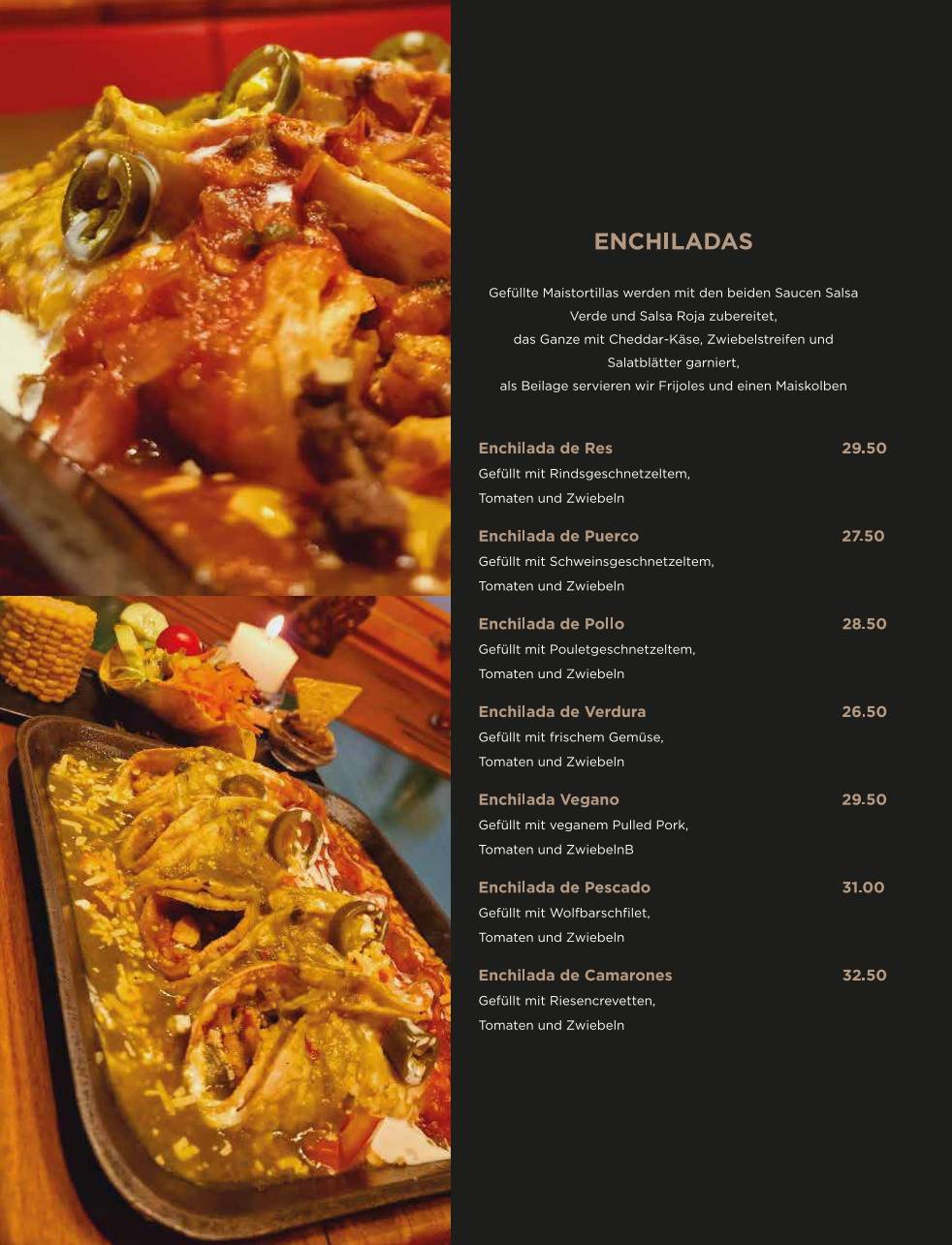El Rancho Mexikanische Spezialitäte меню