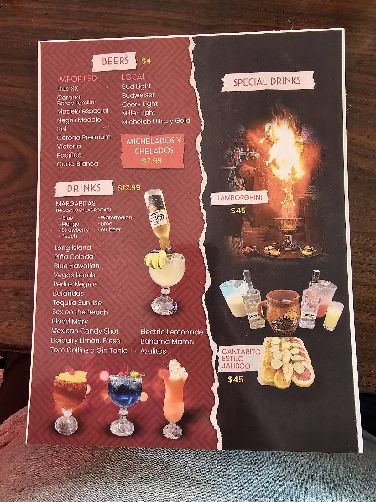 El Rey Restaurant Bar меню