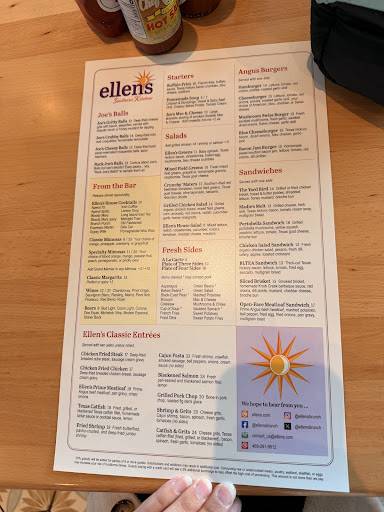 Ellen's меню