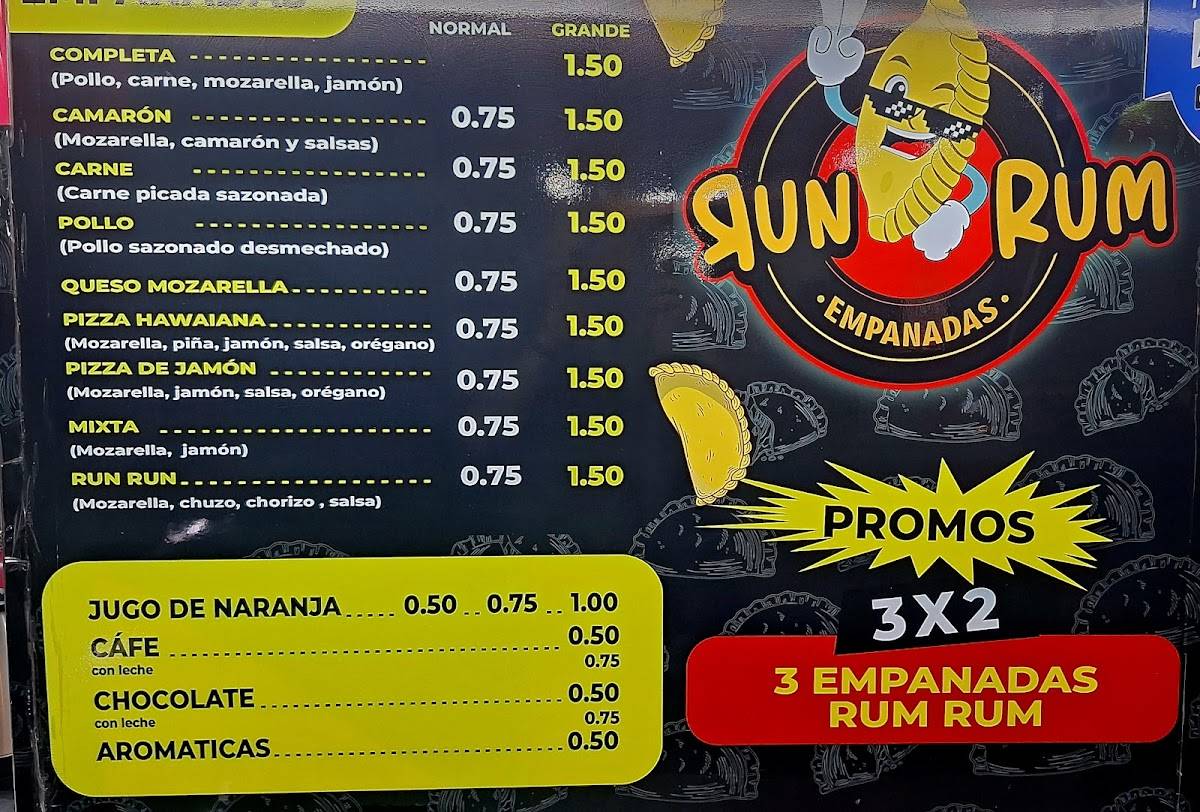 Empanadas RUN RUM #1 меню