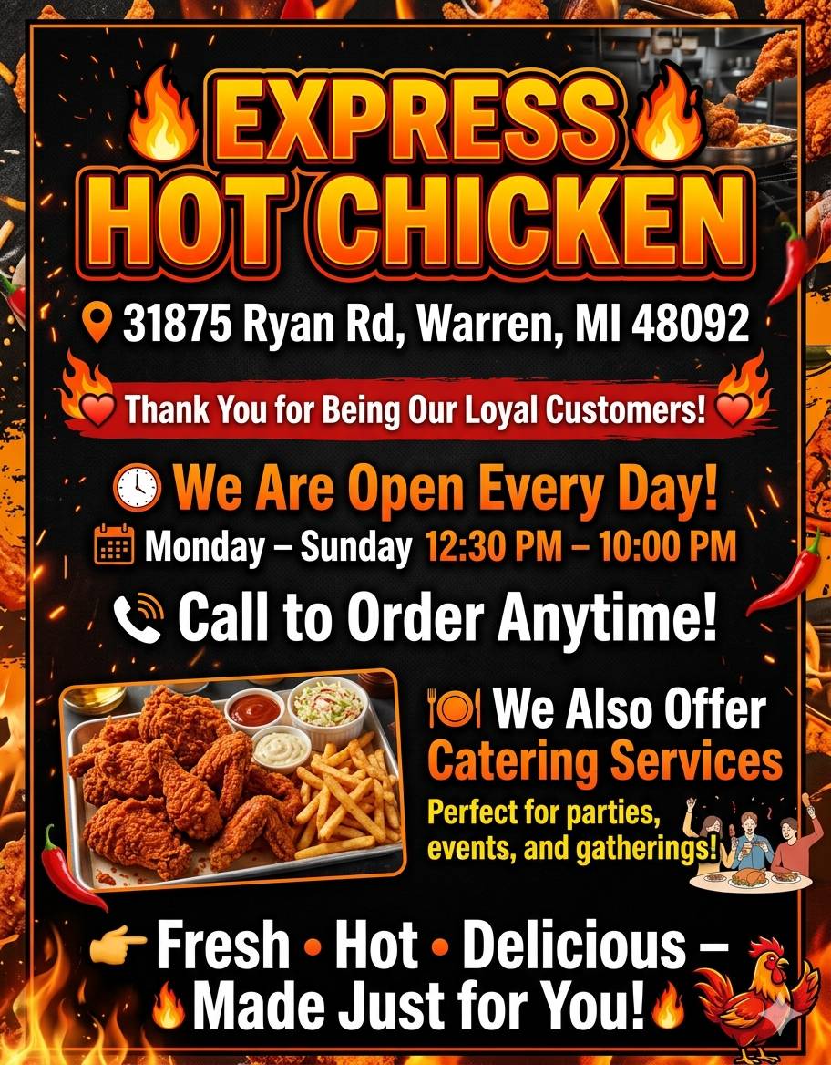 Express Hot Chicken меню