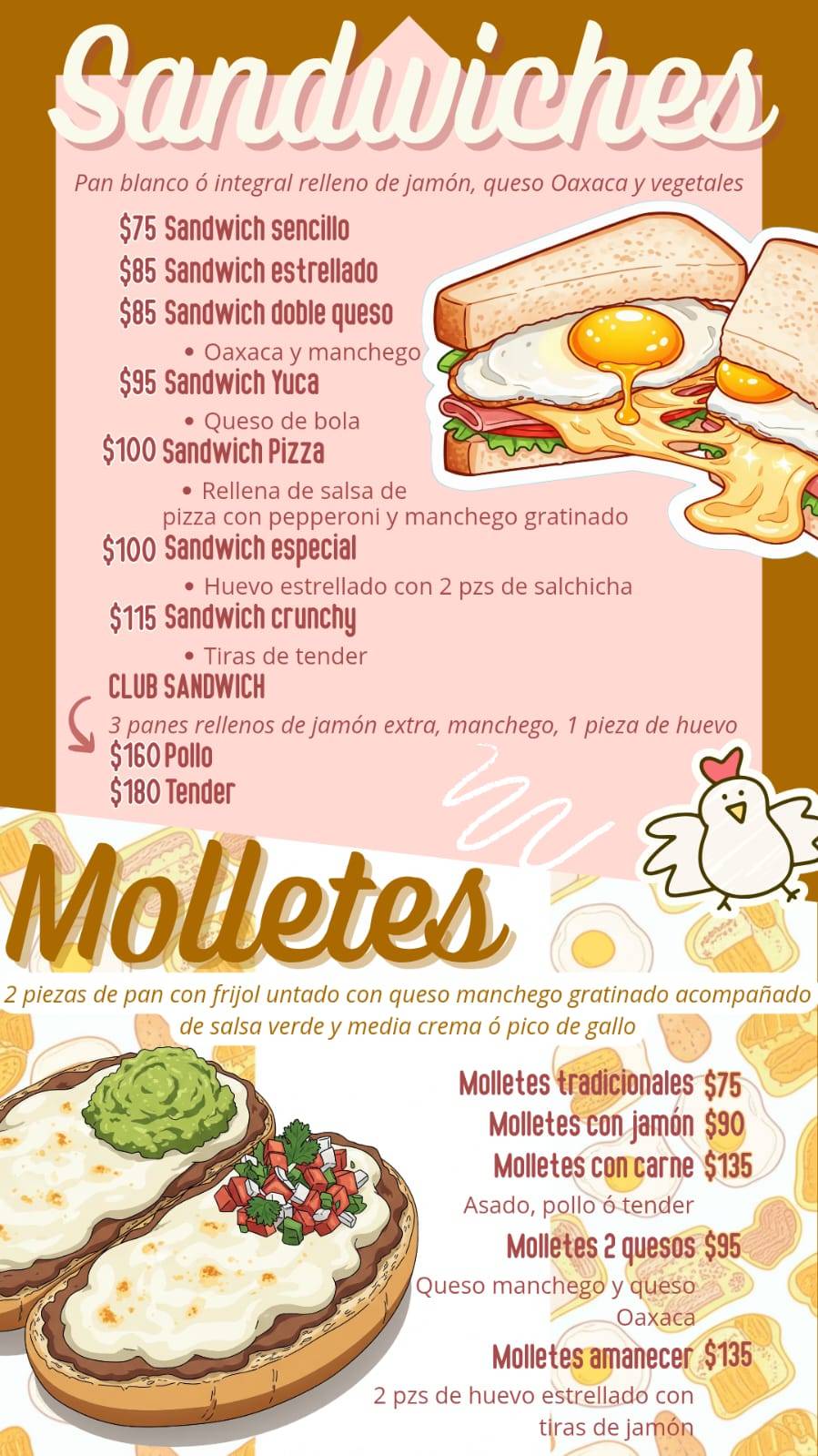 Expresso Rosa меню