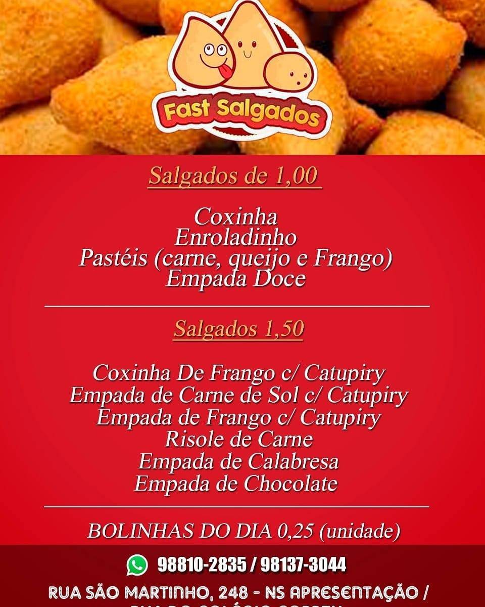 Fest Salgados меню
