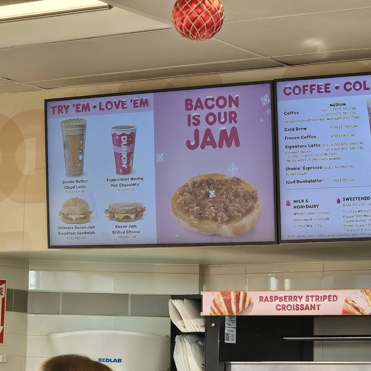 Dunkin' меню