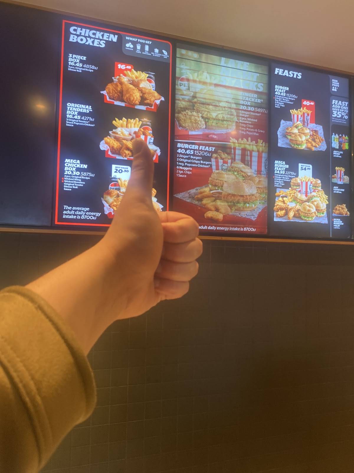 KFC Spring Farm меню