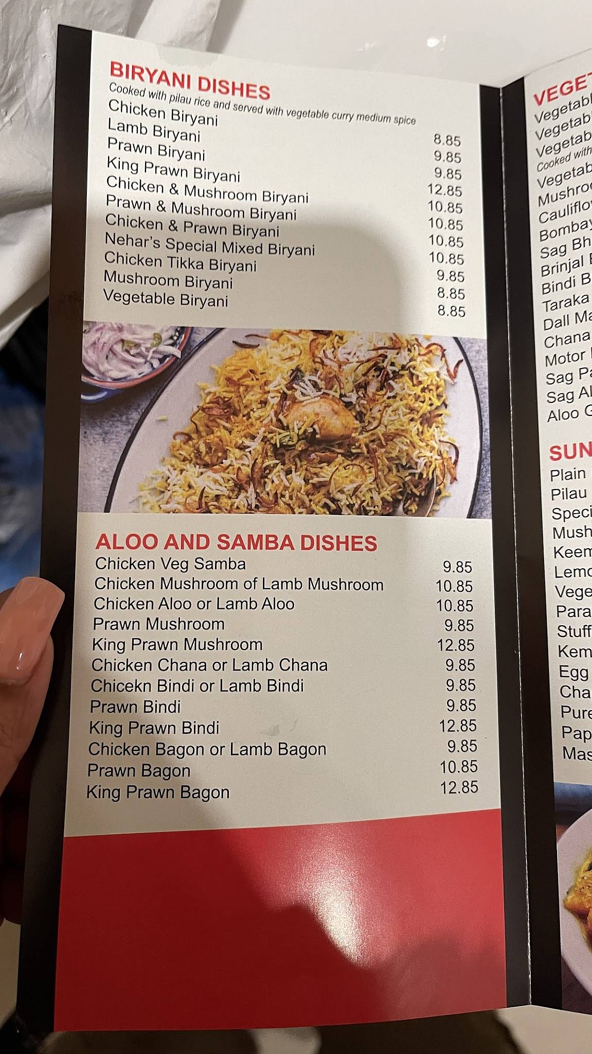 Nehar Indian Takeaway меню