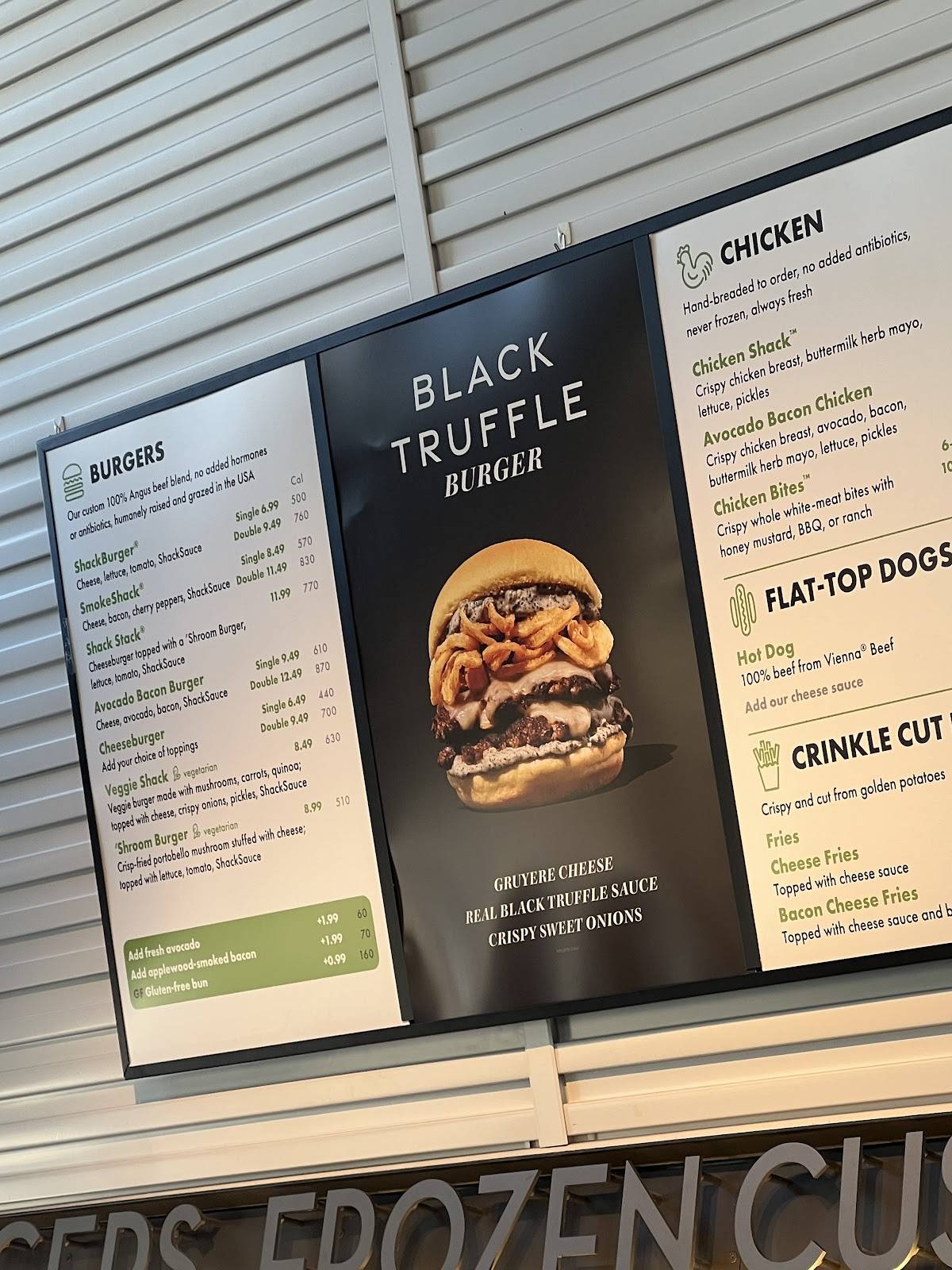 Shake Shack Waverly Place меню