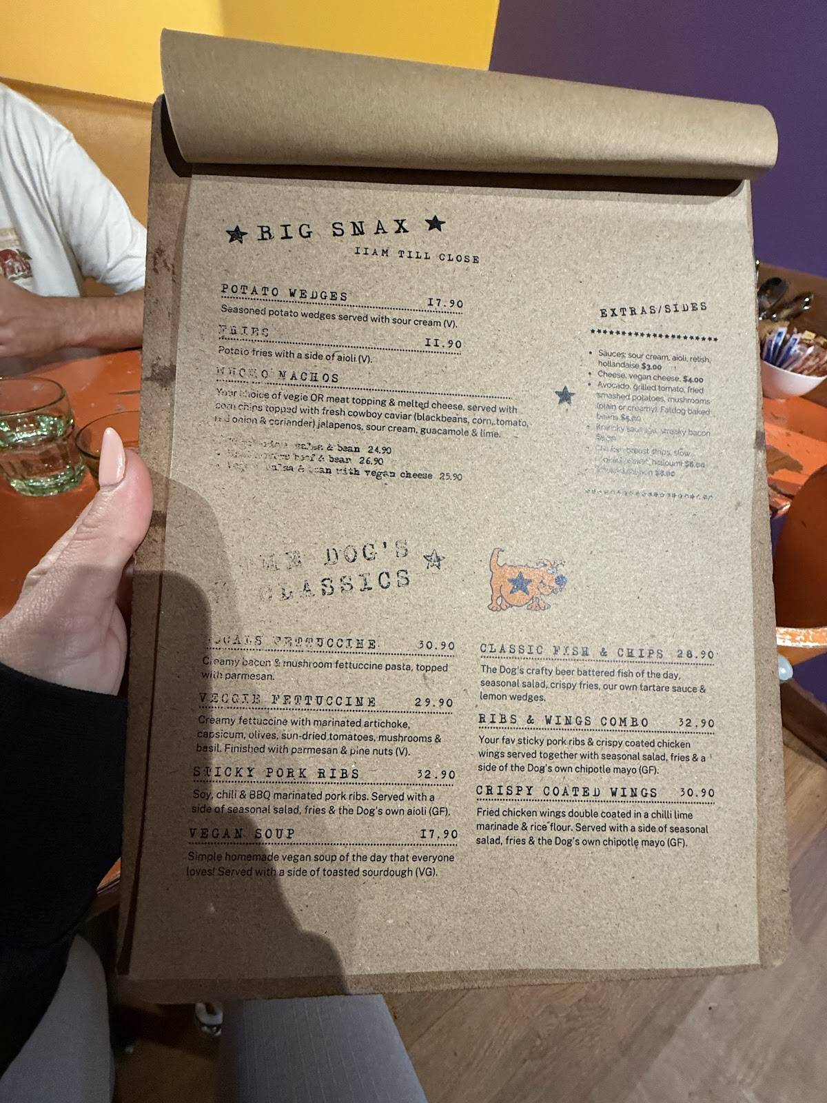 Fat Dog Cafe & Bar меню