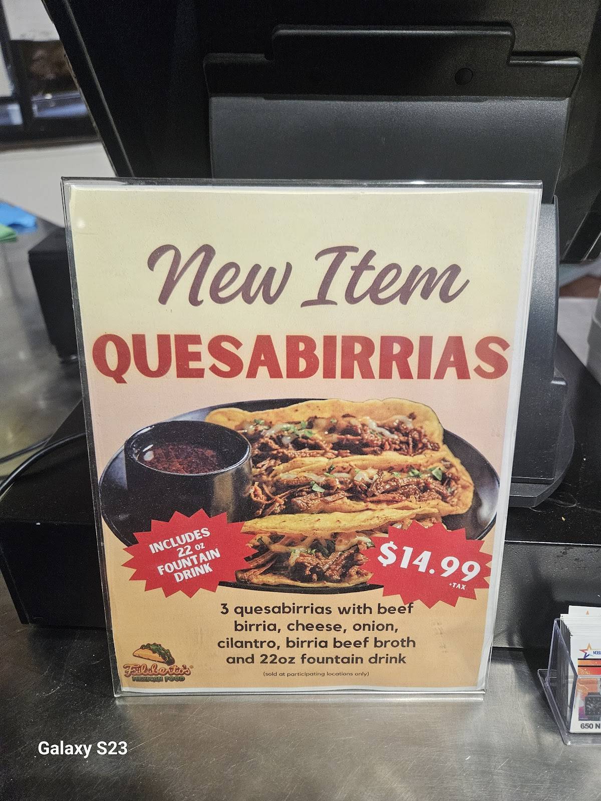 Filiberto's Mexican Food меню