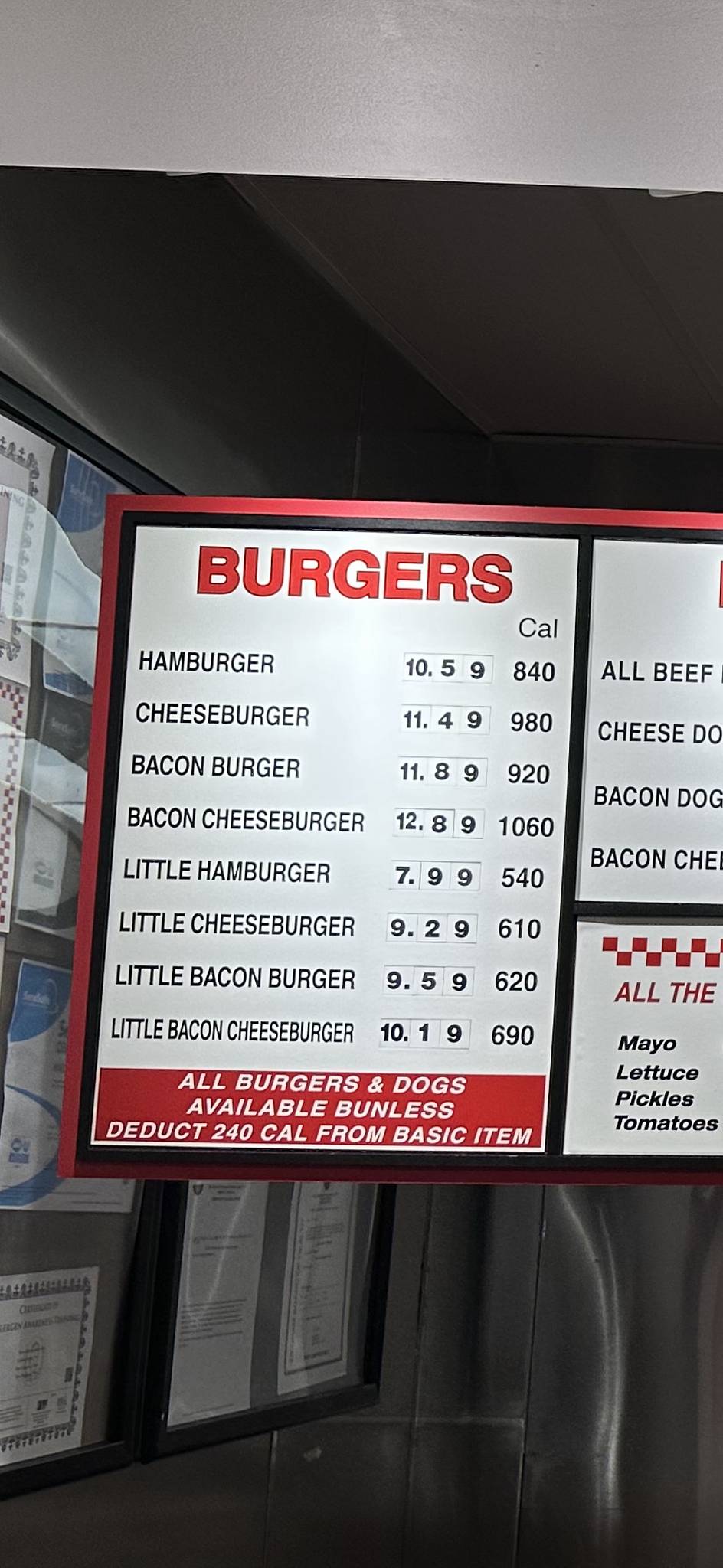 Five Guys меню
