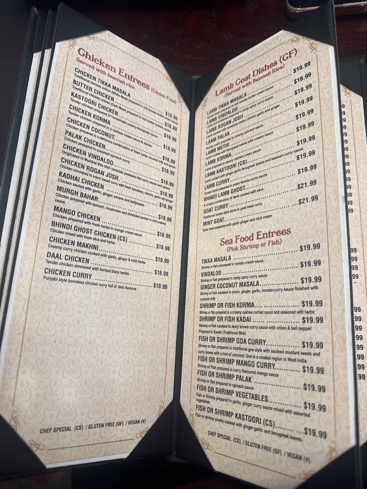Flavor of India Authentic Indian cuisine меню