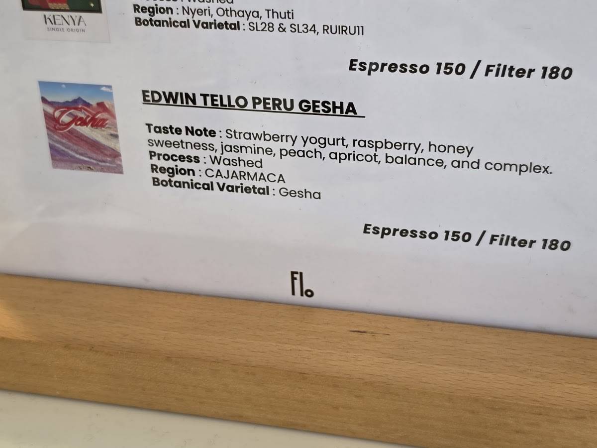 Flo Coffee Roaster (Chaweng) меню