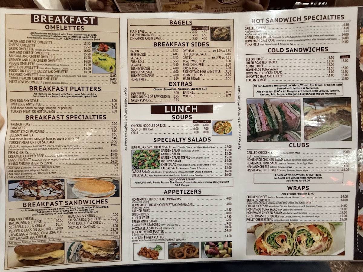 Foods On First Diner меню
