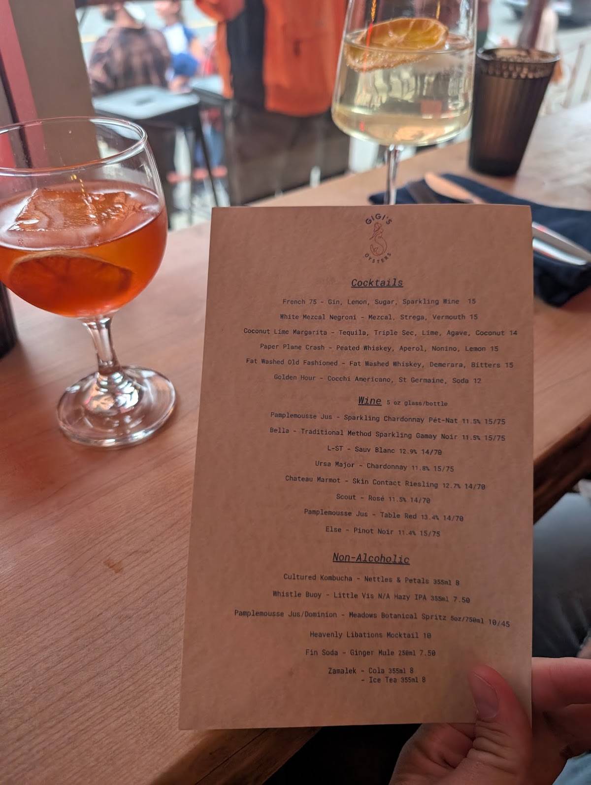 Gigi's Oysters меню