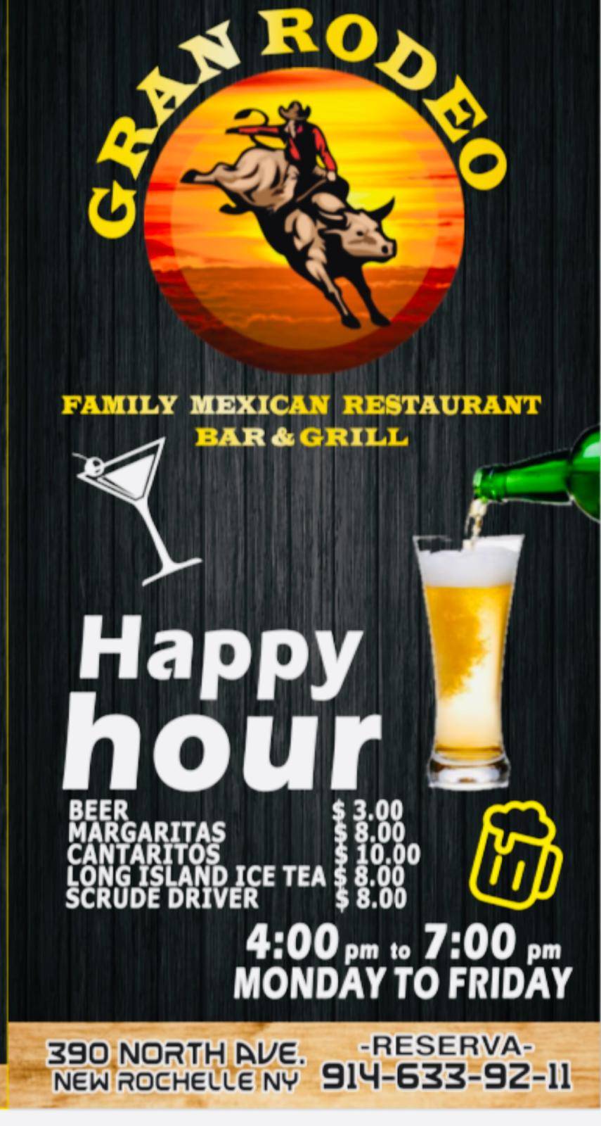 Gran Rodeo Bar and Grill меню