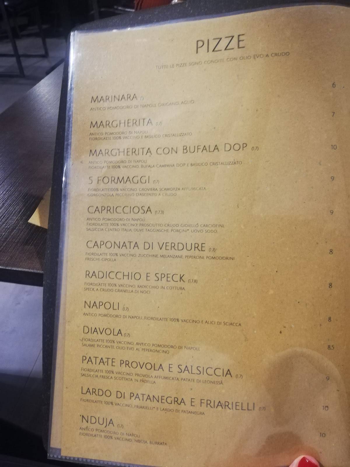 Grano - Pizzeria Semi-Integrale меню