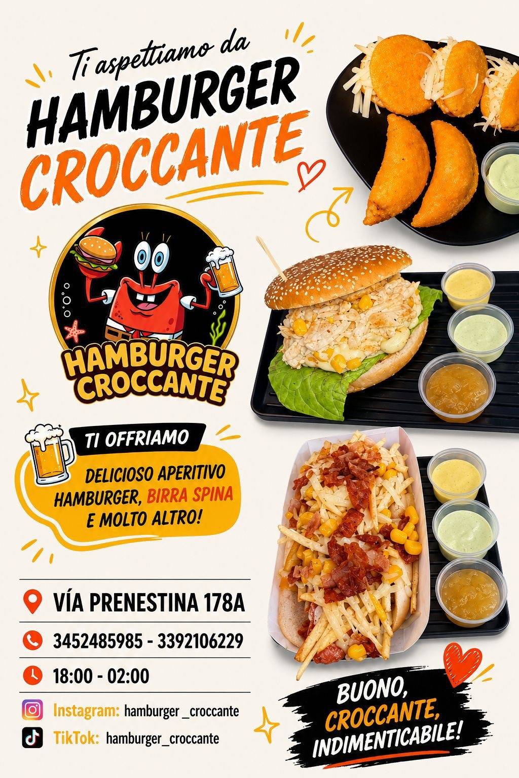 Hamburger Croccante меню