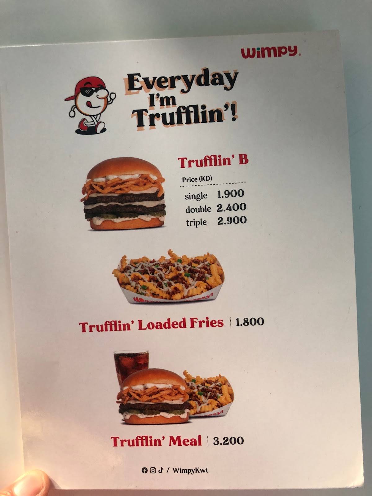 Wimpy Jabriya Carve Out меню