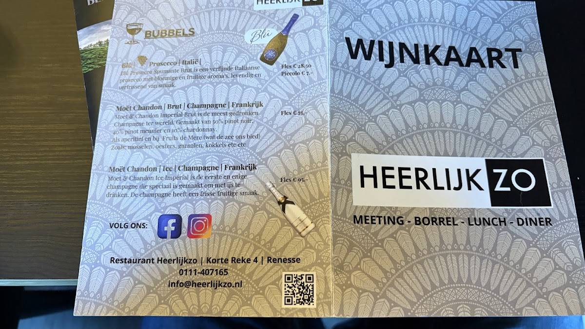 HeerlijkZo меню
