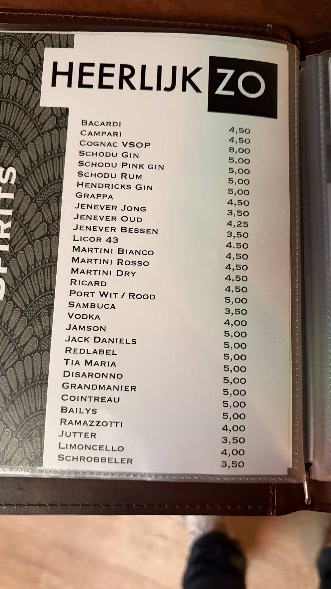 HeerlijkZo меню