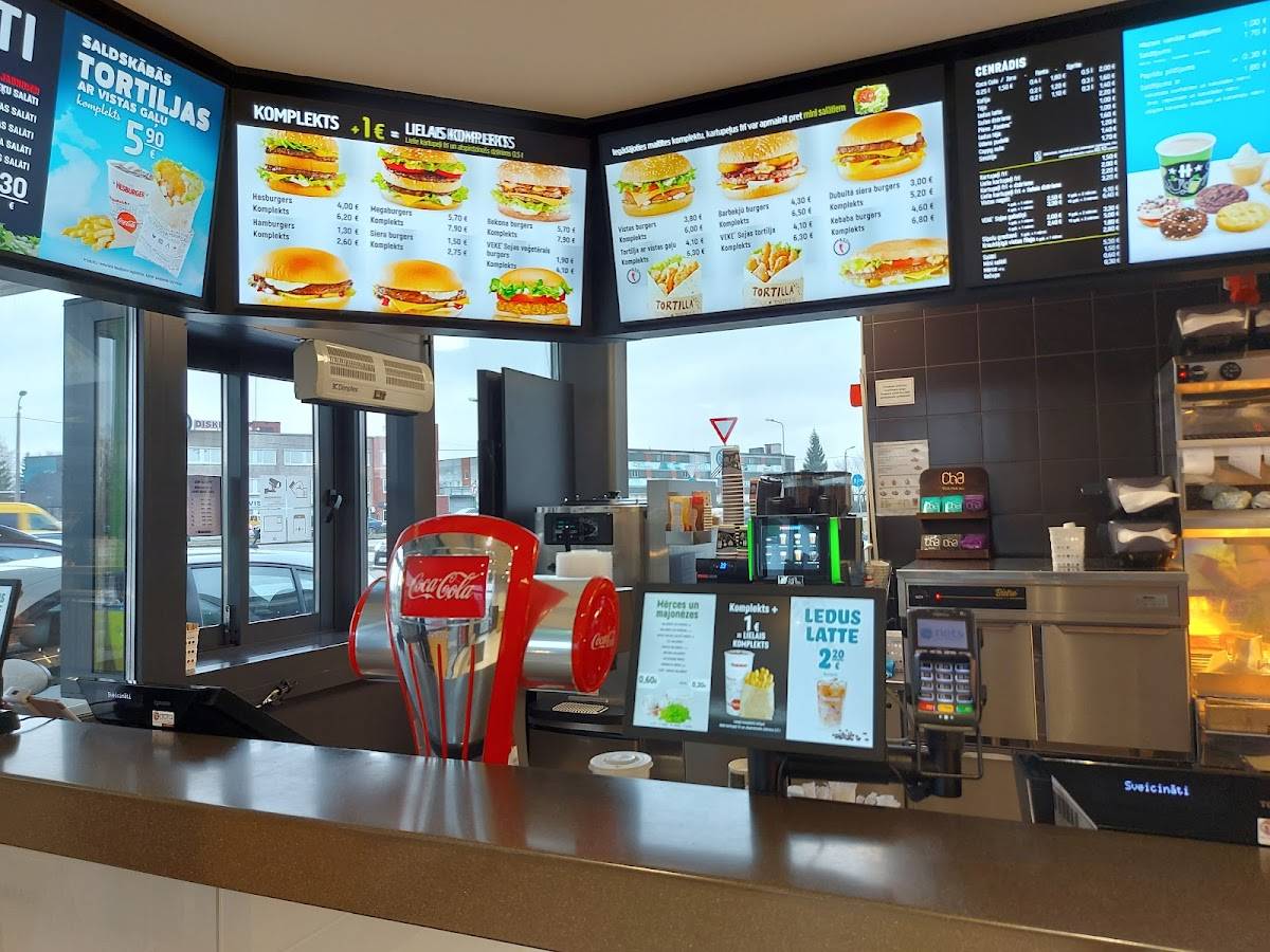 Hesburger Rīga Skanstes меню