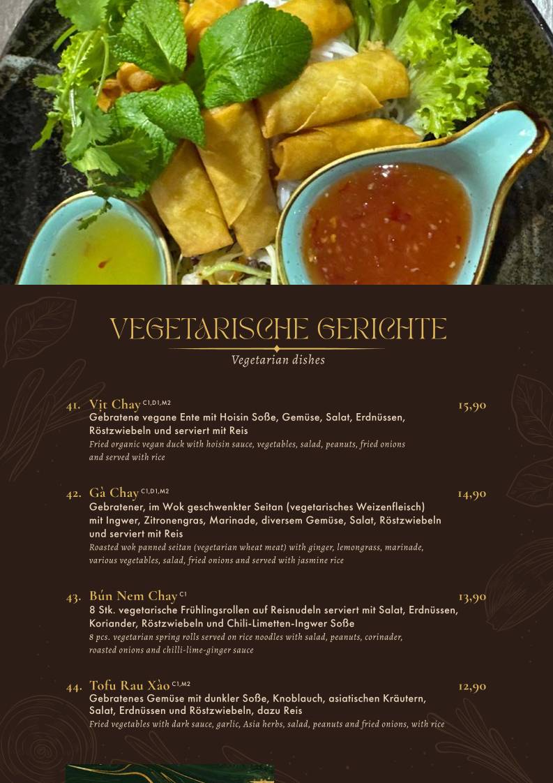 Hoa Xuan Restaurant меню