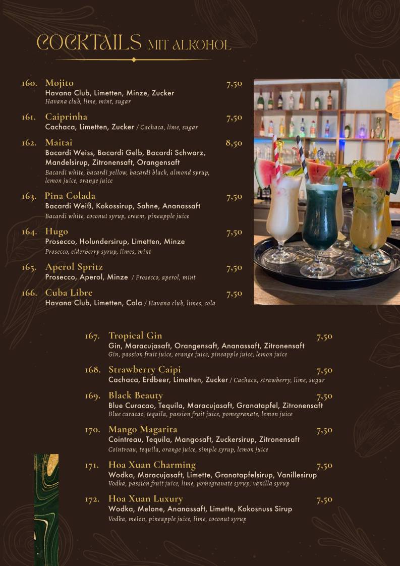 Hoa Xuan Restaurant меню