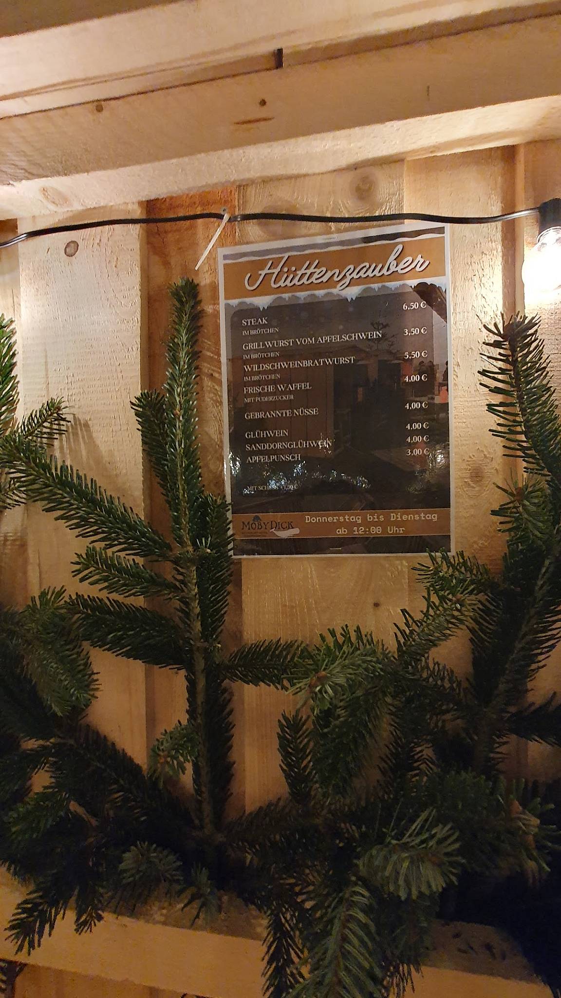 Hotel Moby Dick меню