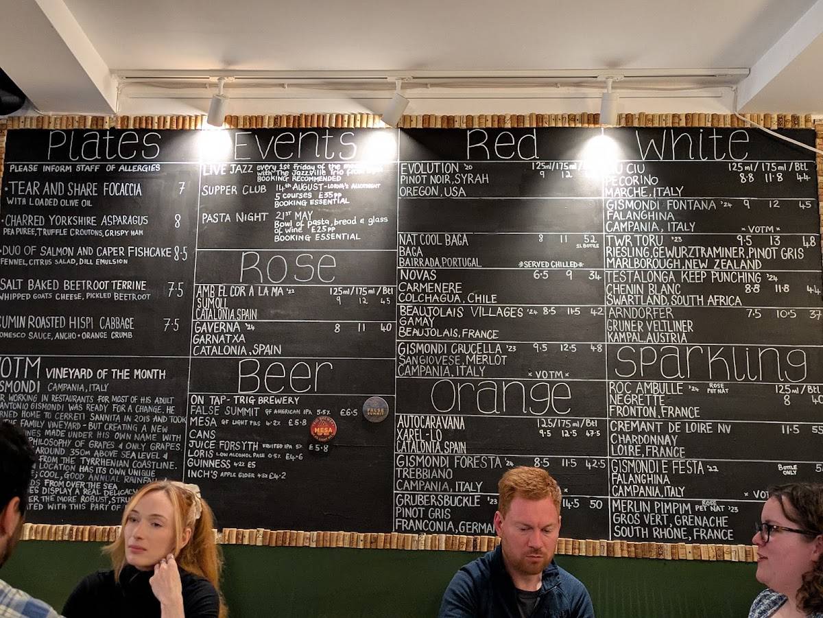 Howl Wine Bar & Bottle Shop York меню