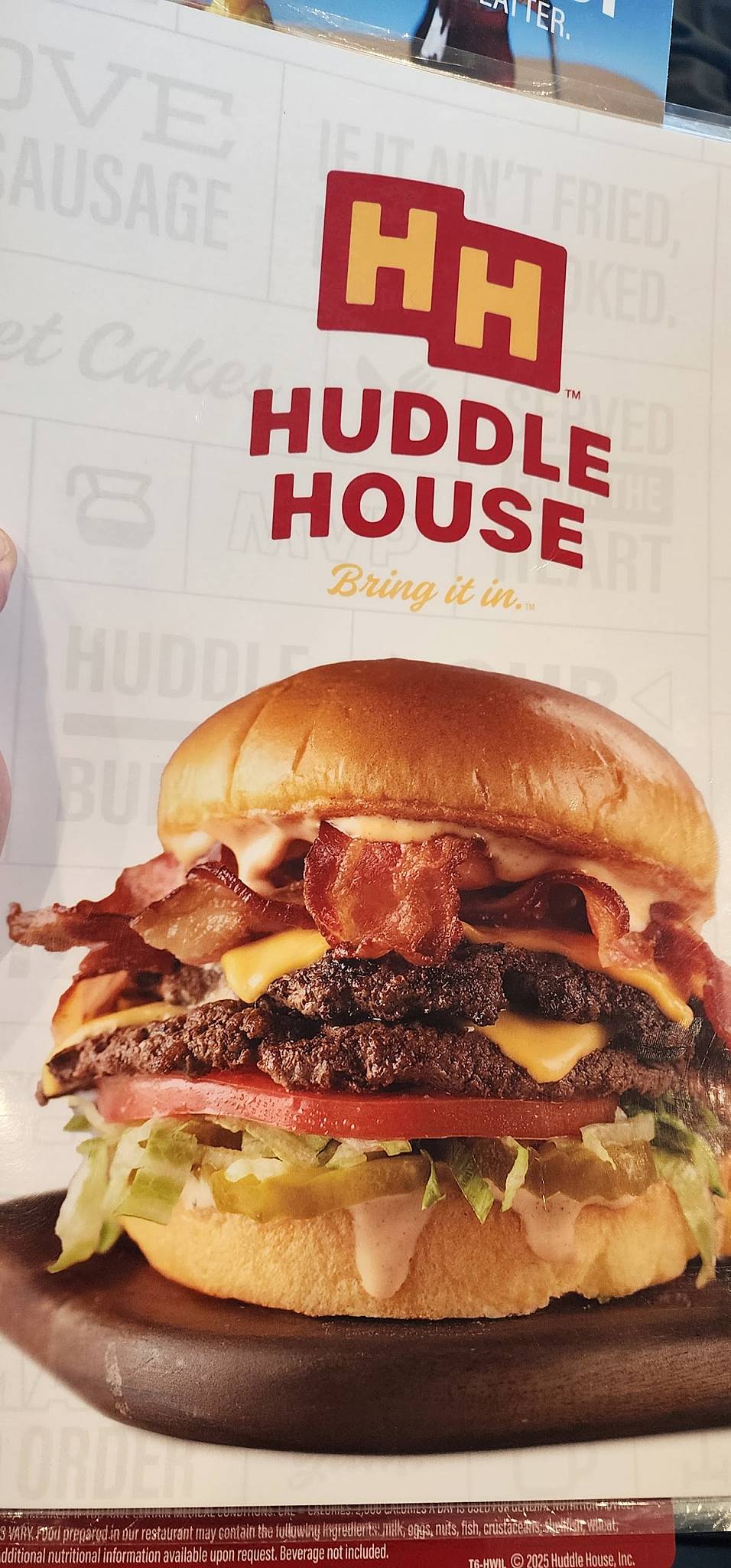 Huddle House меню