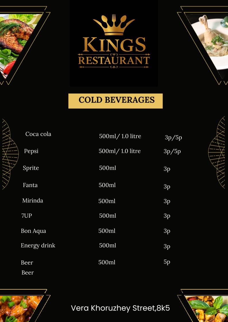Kings Restaurant - best food меню