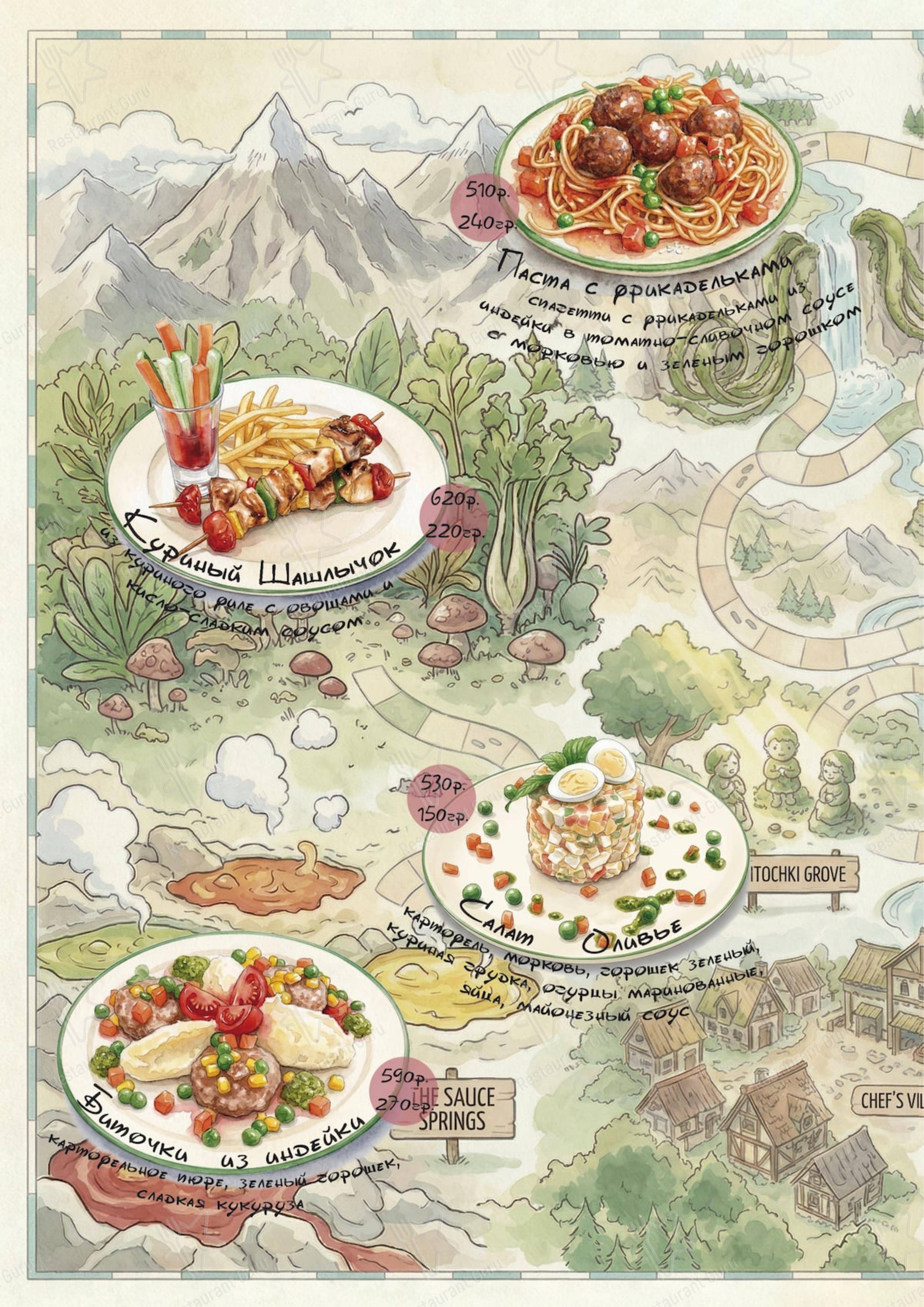 Италония в Москве - Dinner Menu